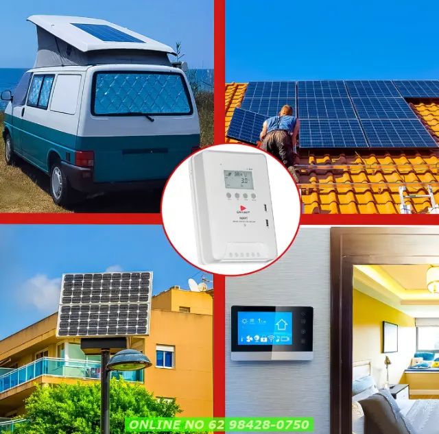 Controlador De Carga Solar 40a Lcd Mppt 12v-550w 24v-1100w Com Detecção Automática Tripla  - Foto 6