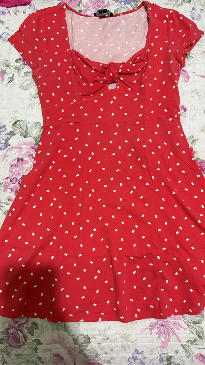 Vestido vermelho forever 21