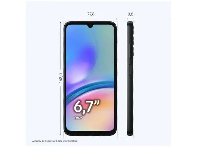 Smartphone Samsung Galaxy A05s 6,7" 128GB Preto 6GB RAM Câm. Tripla 50MP + Selfie 13MP Bat - Foto 5