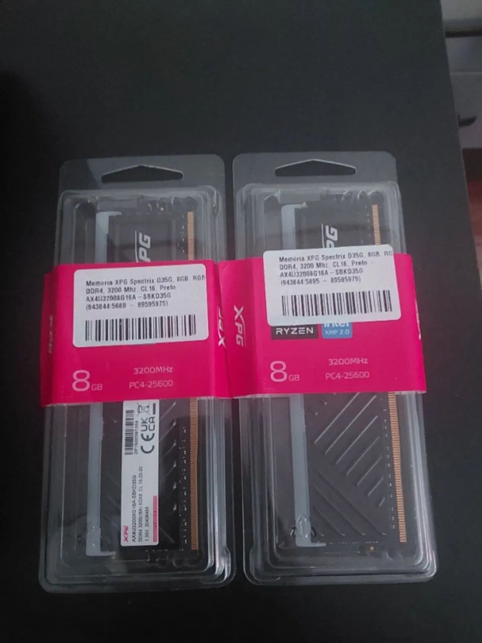 Memória XPG Spectrix D35G 8GB DDR4 RGB 3200 Mhz. - Foto 2