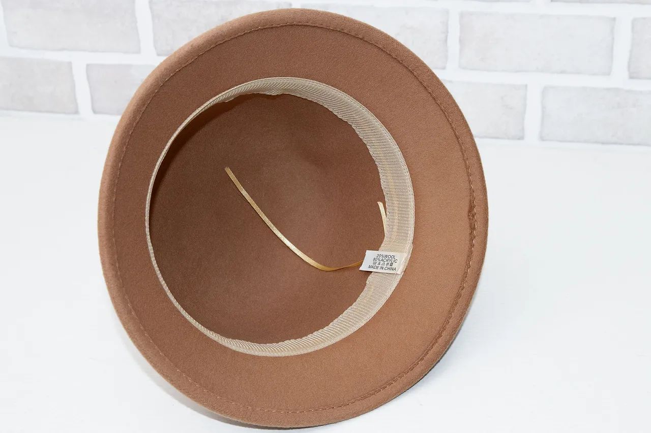 Chapéu bege com flor - Foto 3