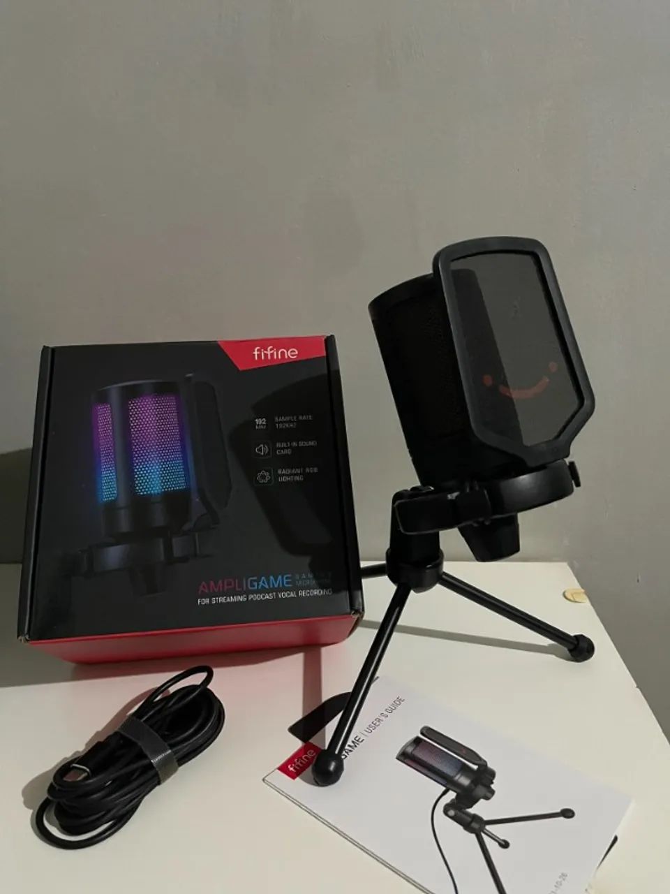 Microfone Gamer FIFINE AmpliGame A6V RGB - Foto 5