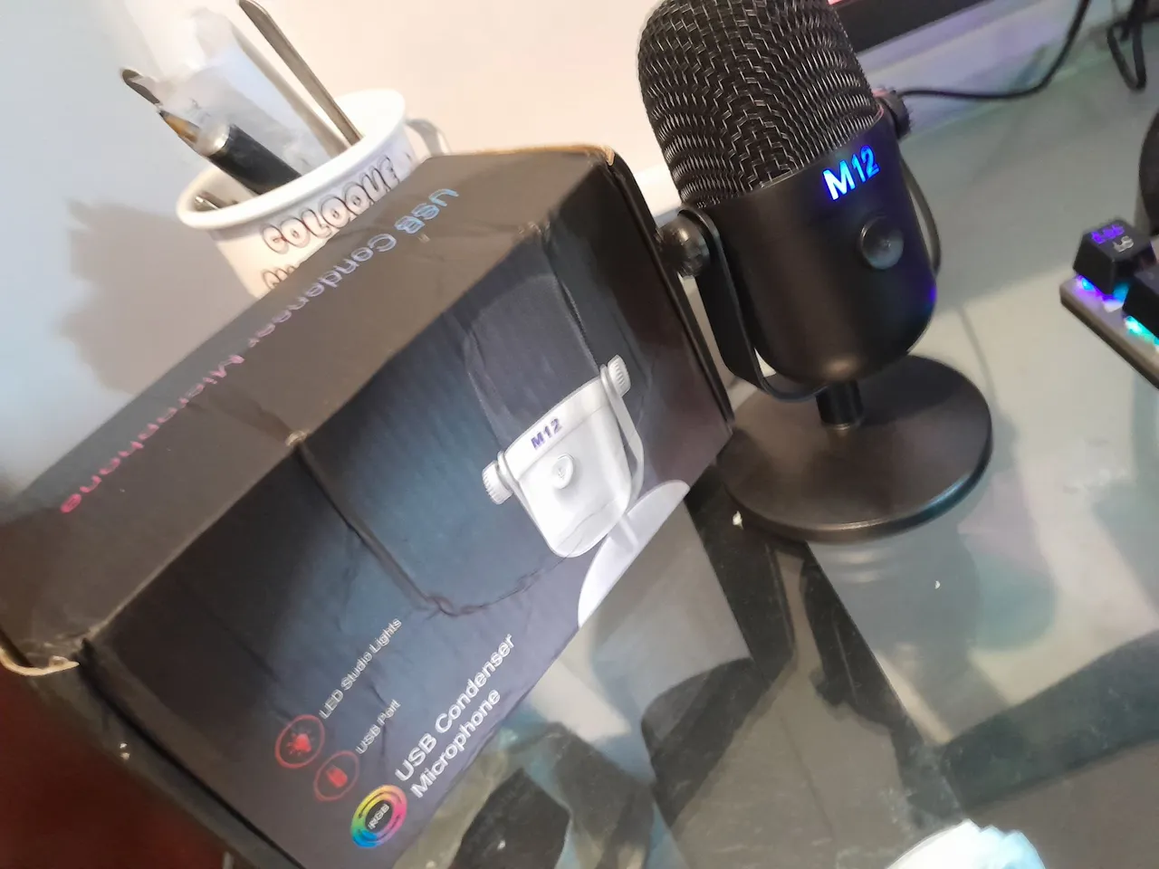 Microfone Condensador USB - Novo na Caixa