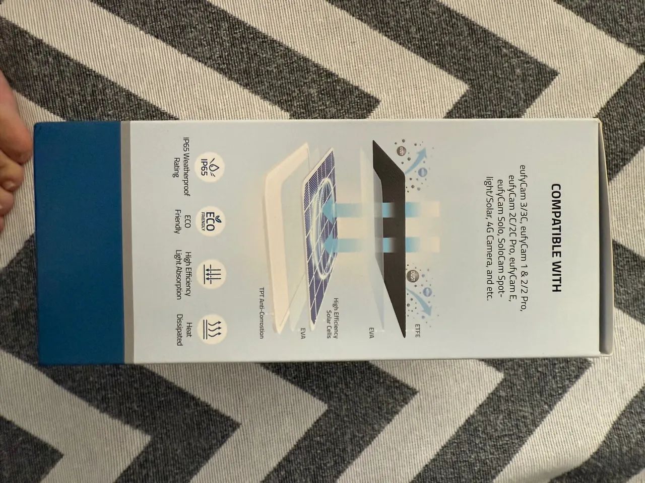 Painel De Câmera Solar Eufy 64290079652097121