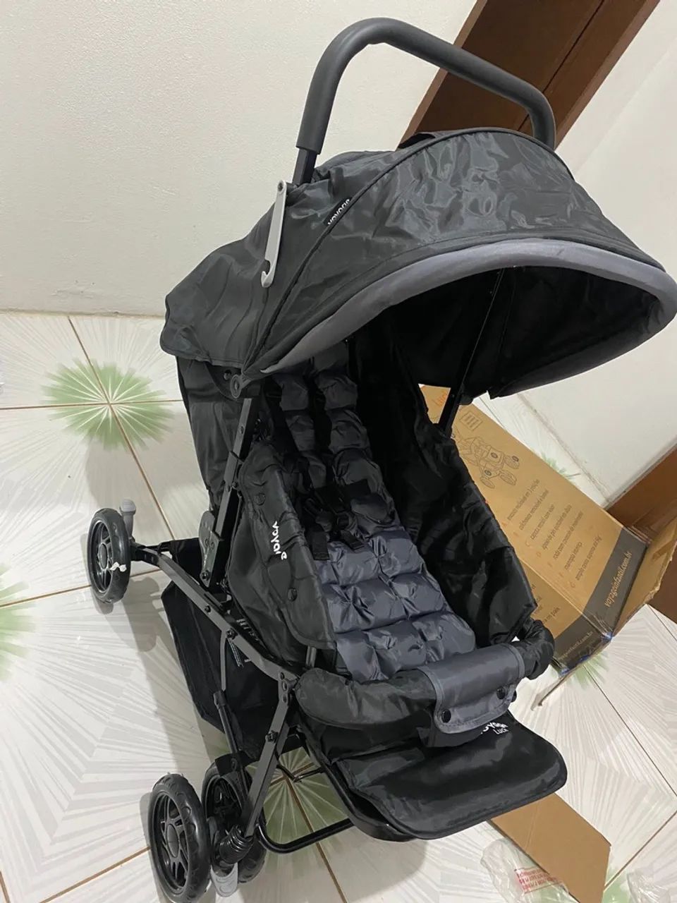 Carrinho de Bebê Voyage Luck Preto - Foto 2