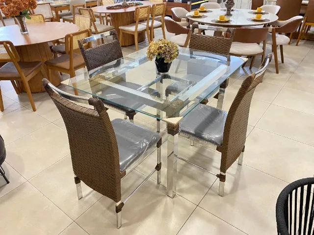 MESA PANERO COM 4 CADEIRAS