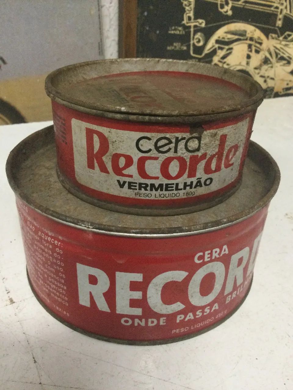 latas antigas de cera  - Foto 4