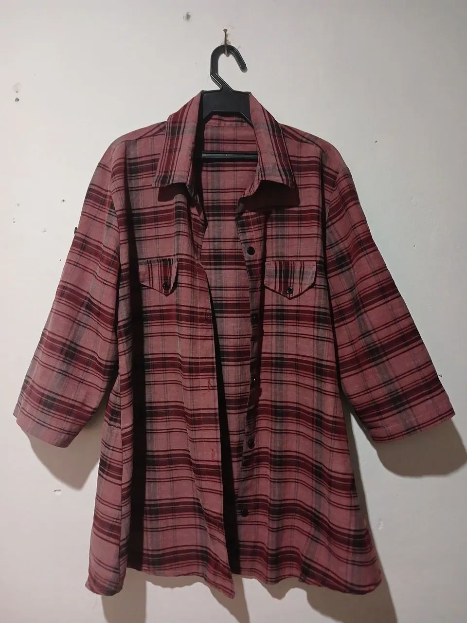 Camisa xadrez cardigan  - Foto 3