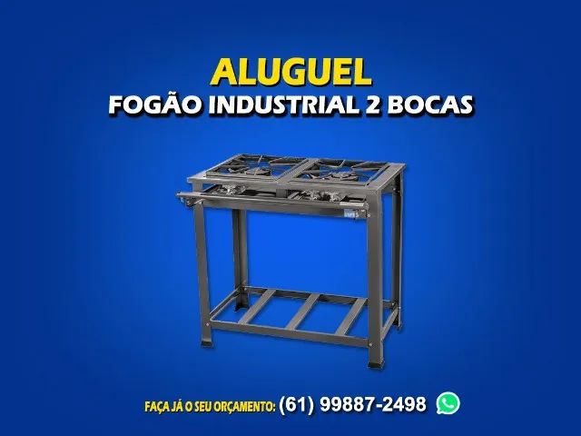 Aluguel Fogão Industrial 2 Bocas