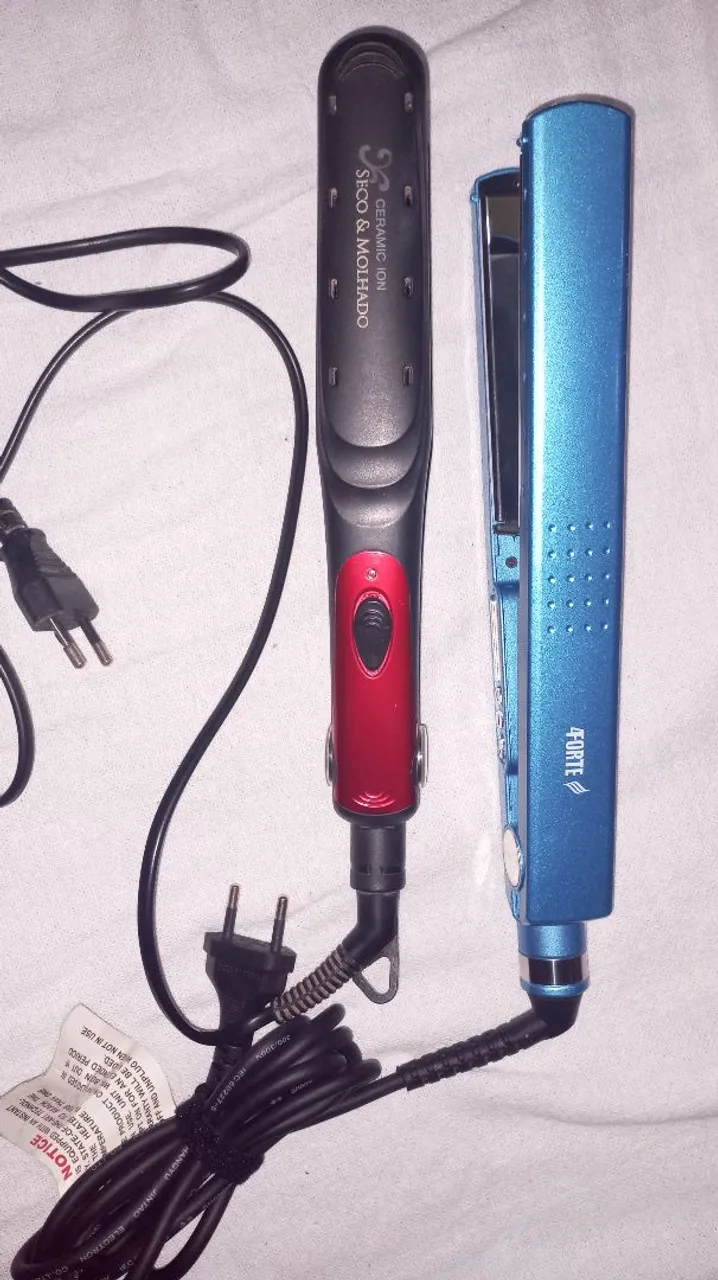 Chapinha e Prancha de Cabelo Cerâmica/Íon