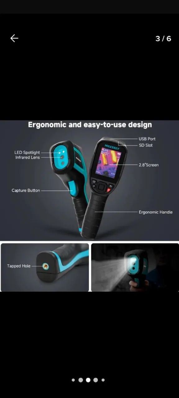Câmera de Imagem Térmica Mileseeey - Novo - Foto 2