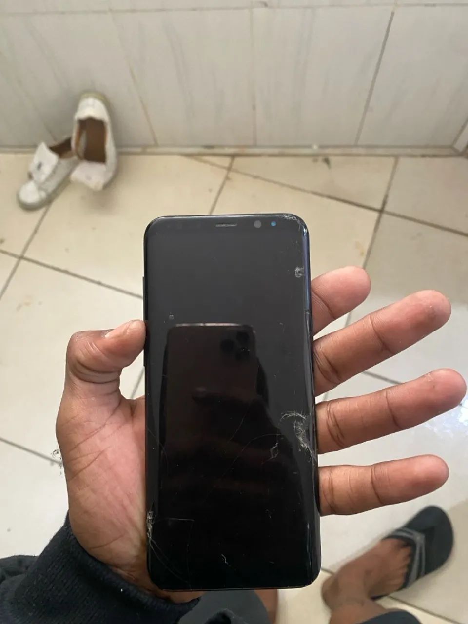 Samsung s8 edge plus - display queimado  - Foto 4