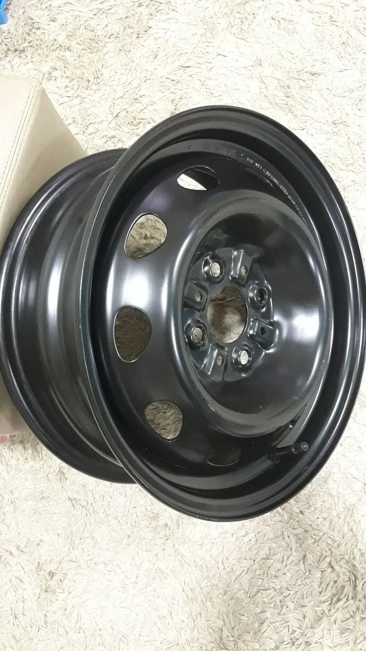 Roda de ferro Aro 14 Original Fiat Strada/Nova fiorino  - Foto 2