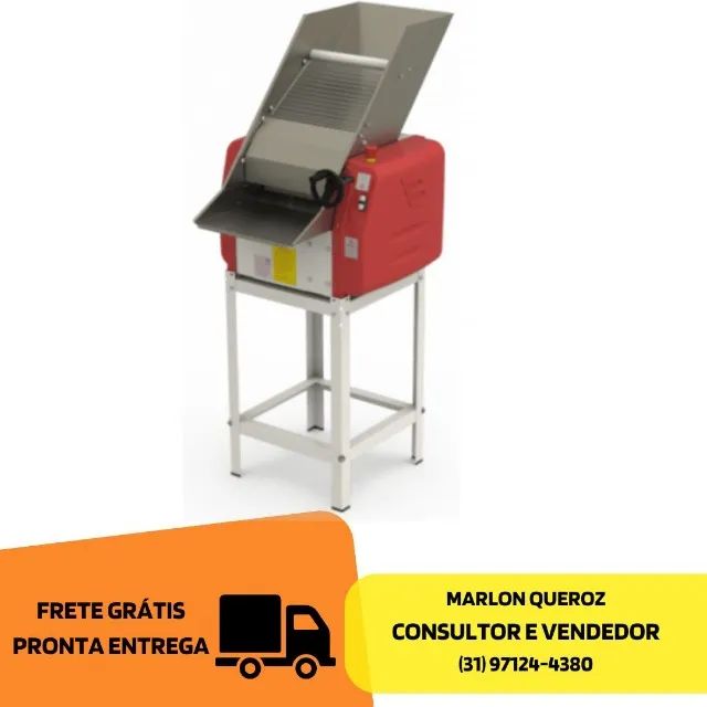 Cilindro de Massas Industrial 40 Cm Braesi Monofásico Novo