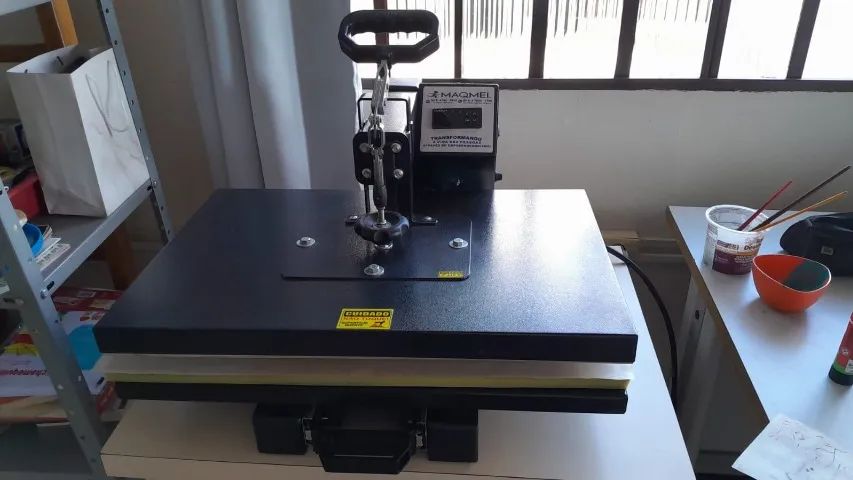 Prensa Térmica Plana Maqmei 60x40cm 110v - Seminova e em Perfeito Estado! - Foto 3