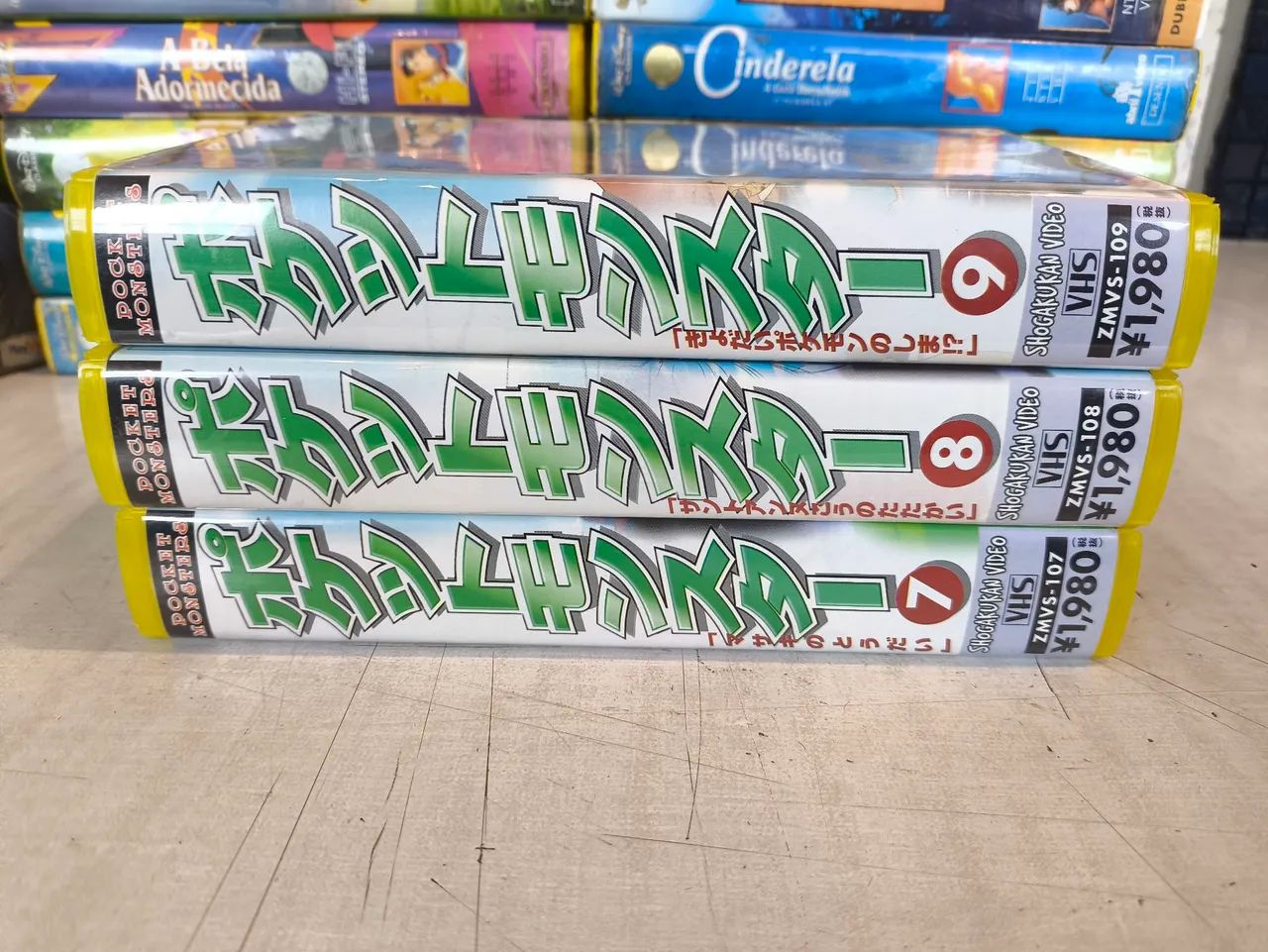 Fita  vhs pokémon japonês episódios 7 ,.8 e 9. Para colecionador rara  - Foto 6