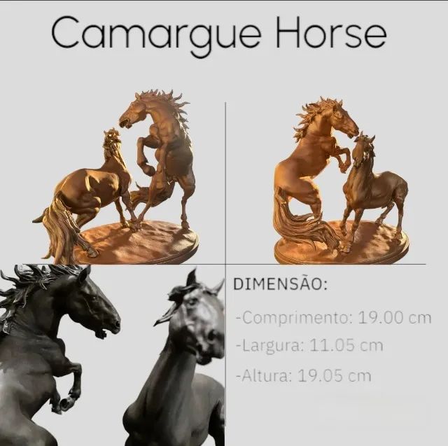 Estatueta de Cavalo em Resina  - Foto 4