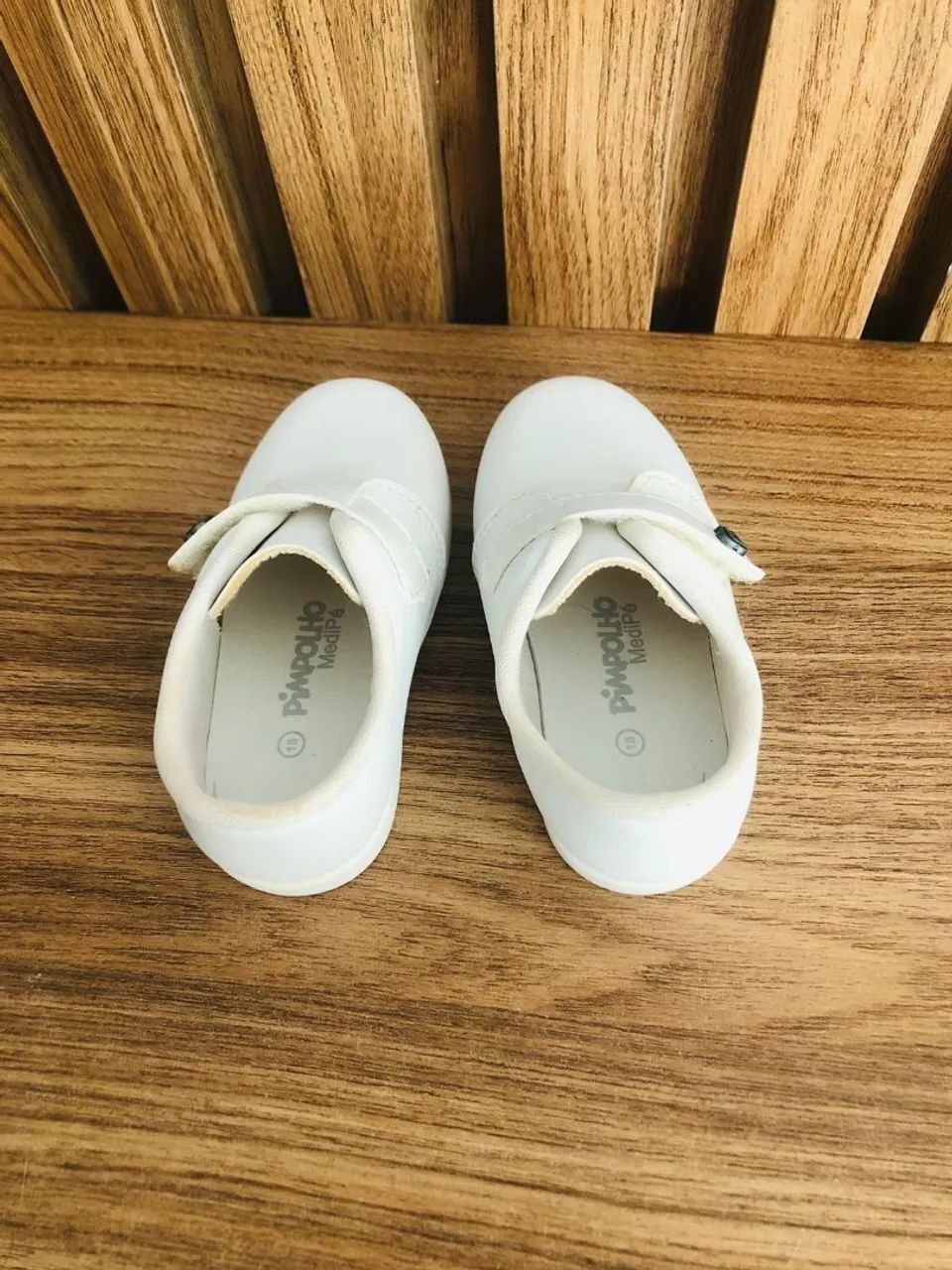 Sapato Bebê Branco N°18 - Foto 6