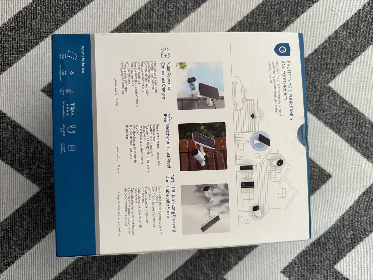 Painel De Câmera Solar Eufy 64290079652097122