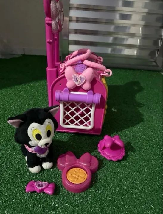 Mala de transporte do gatinho Figaro da Minnie Mouse da Disney  - Foto 5