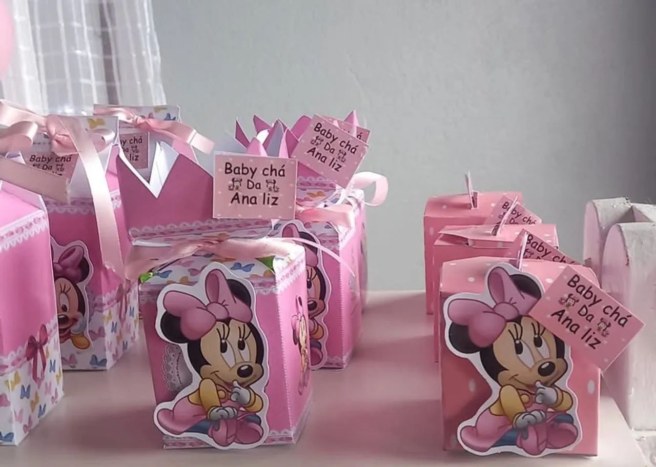 Caixa para lembrancinhas Minnie