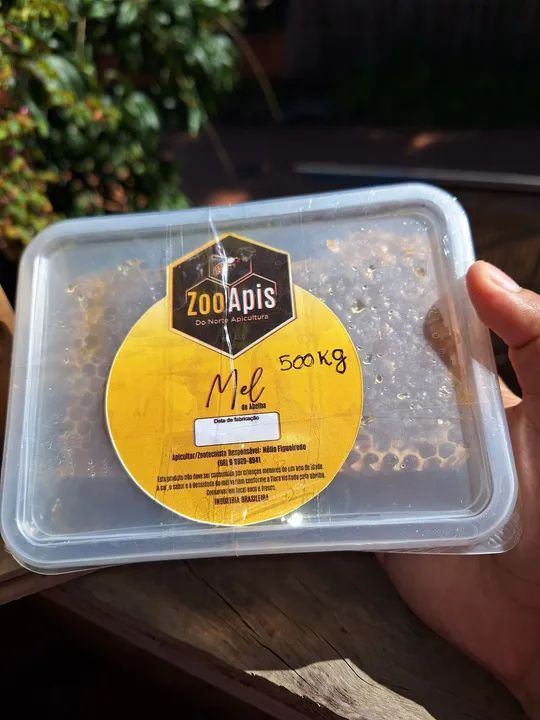 Mel de abelha no favo  puro e fresco - Foto 5
