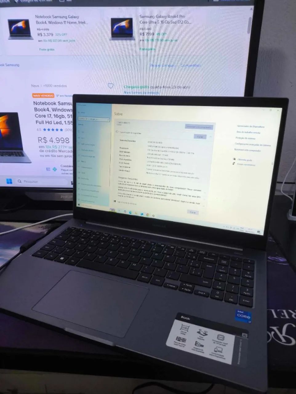 Samsung book i7 11th