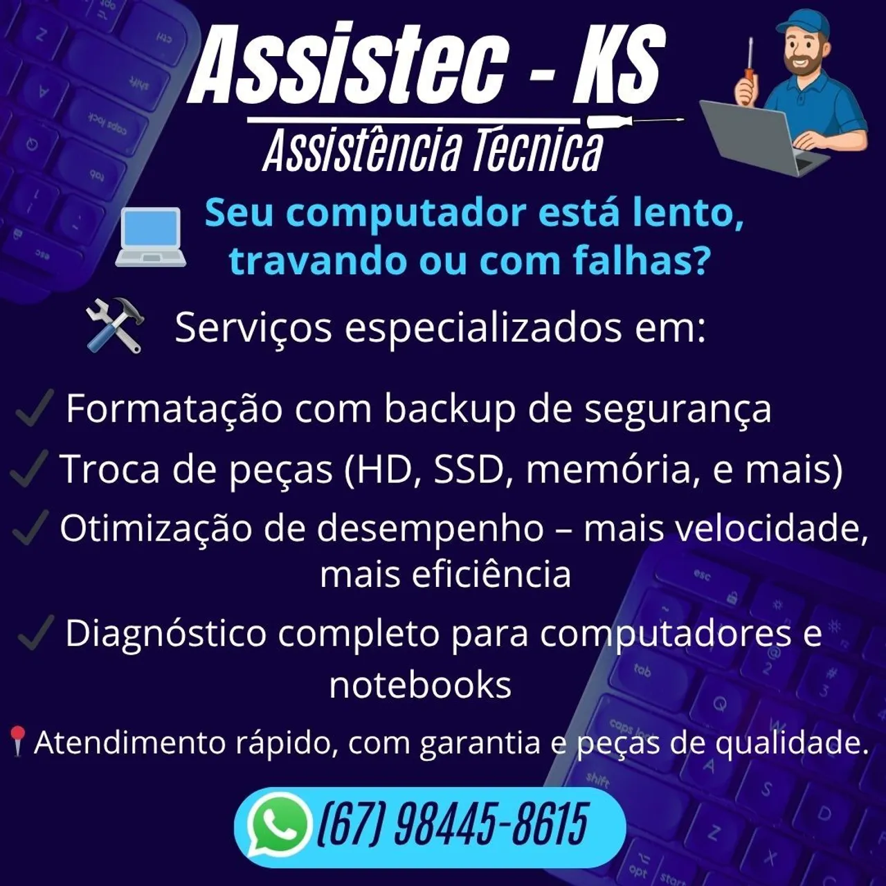 Serviço de Formatação em Computadores e Notebooks