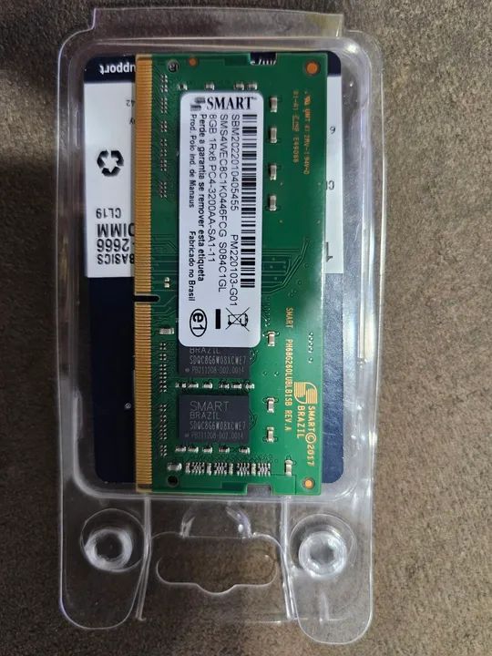 Memória RAM 8GB DDR4 SODIMM 3200MHz