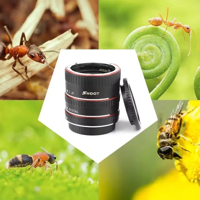 Tubo Extensor Macro Af Para Canon Eos Ef - Ef-s Mount Metal - Foto 4