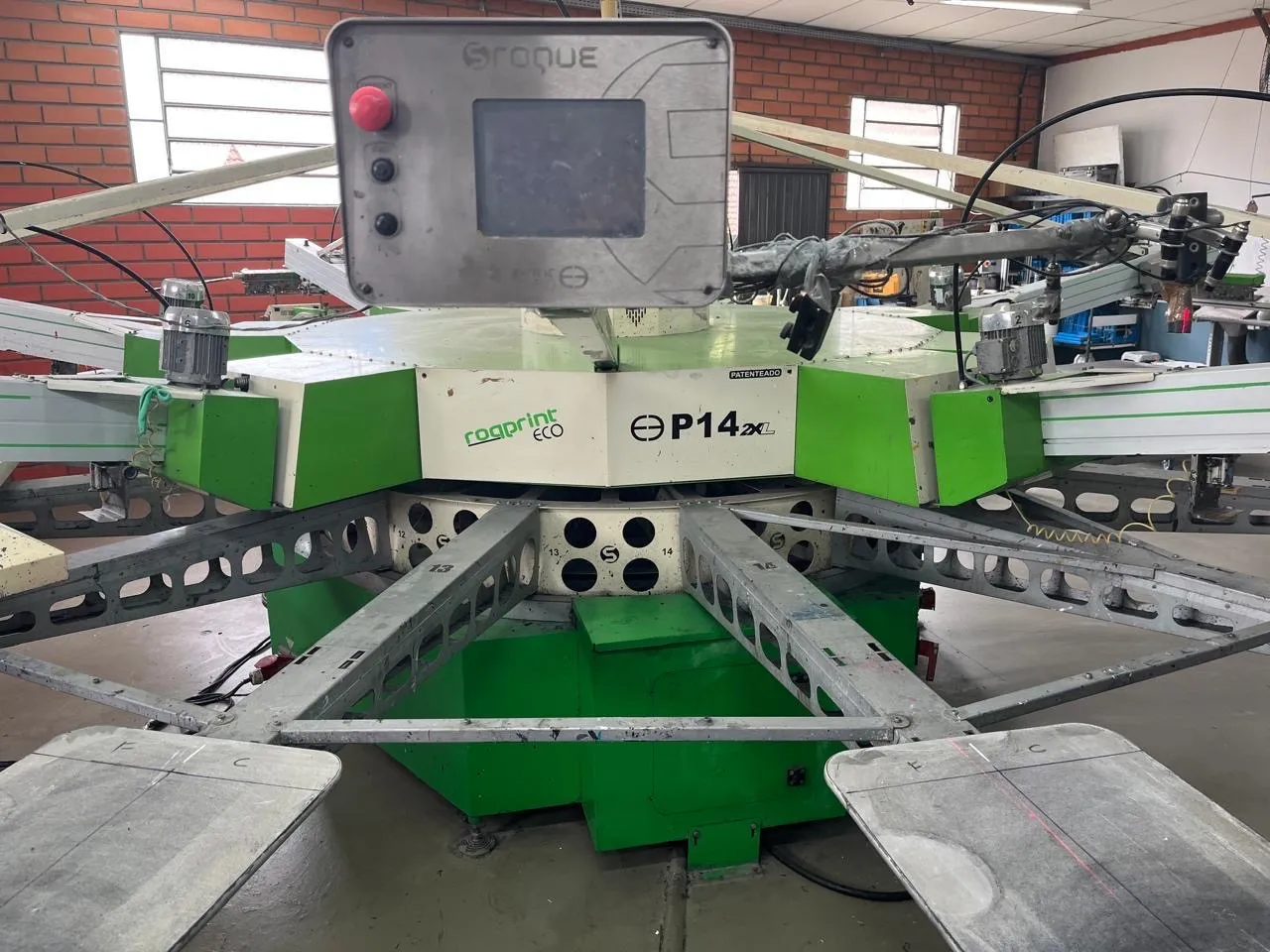 Máquina de Estampar Rotativa Roqprint Eco P14xL