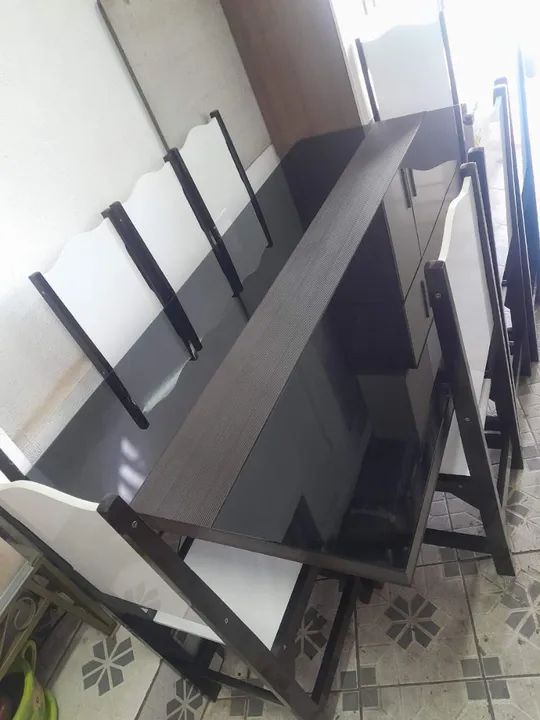 CONJUNTO DE MESA, C/ 8 CADEIRAS  - Foto 5