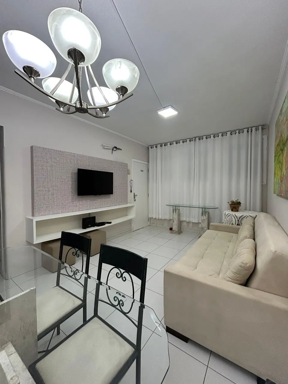 Apartamento frente a praia mobiliado com 1 quarto varanda vista praia em Gonzaga - Santos  - Foto 3