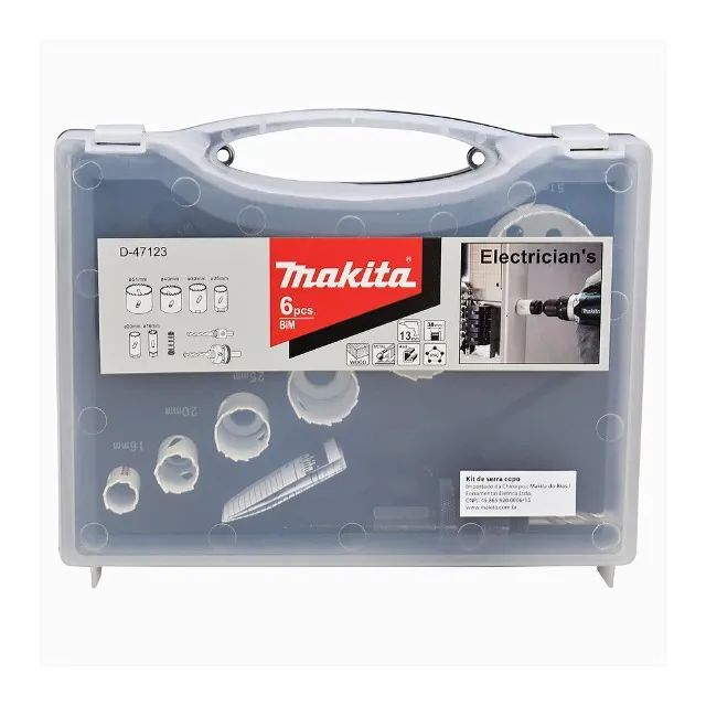 Jogo de Serra Copo Bimental 16mm a 51mm Com 6 Peças D-47123 Makita - Foto 4