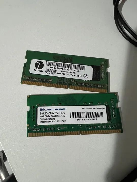 2 Memórias RAM 4GB DDR4 (Total 8GB) - Foto 2