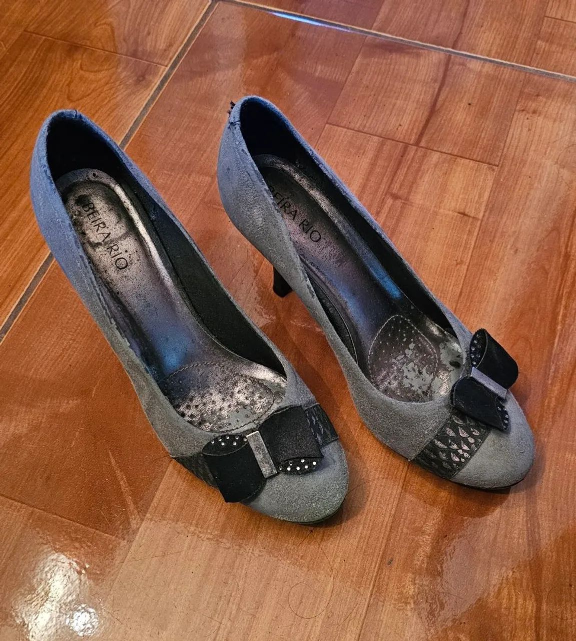 Sapato feminino cinza Tamanho 34 - Foto 5