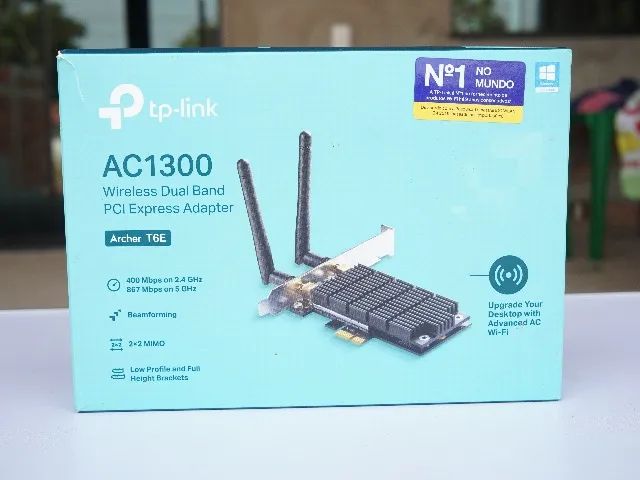 Placa Wifi Pci-e Sem Fio Ac1300 Archer T6e Dual Band