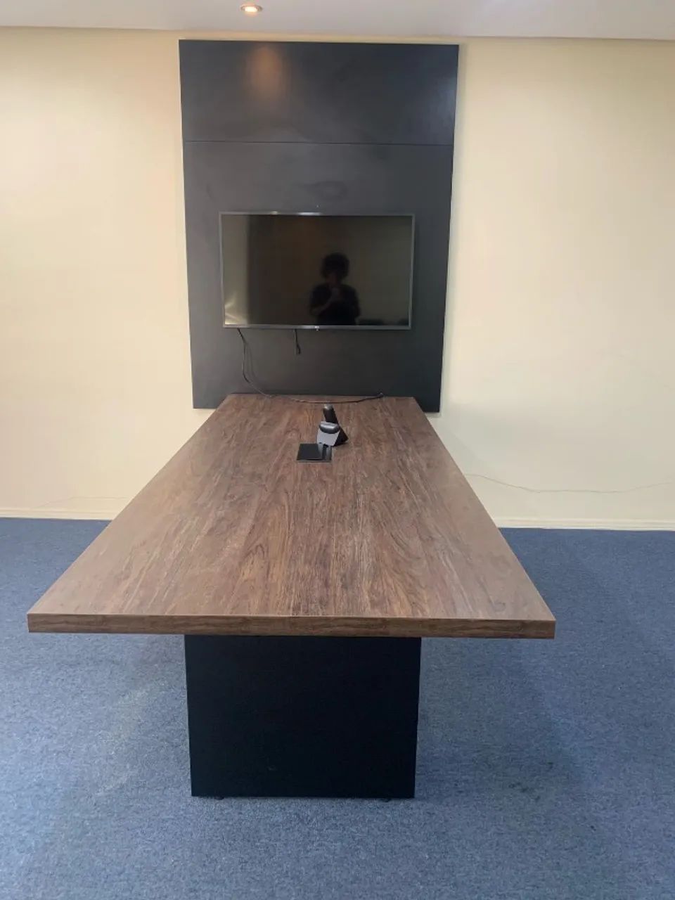 Mesa de Reunião Escritório 2,50m x 1,00m - MDP Resistente - Foto 2