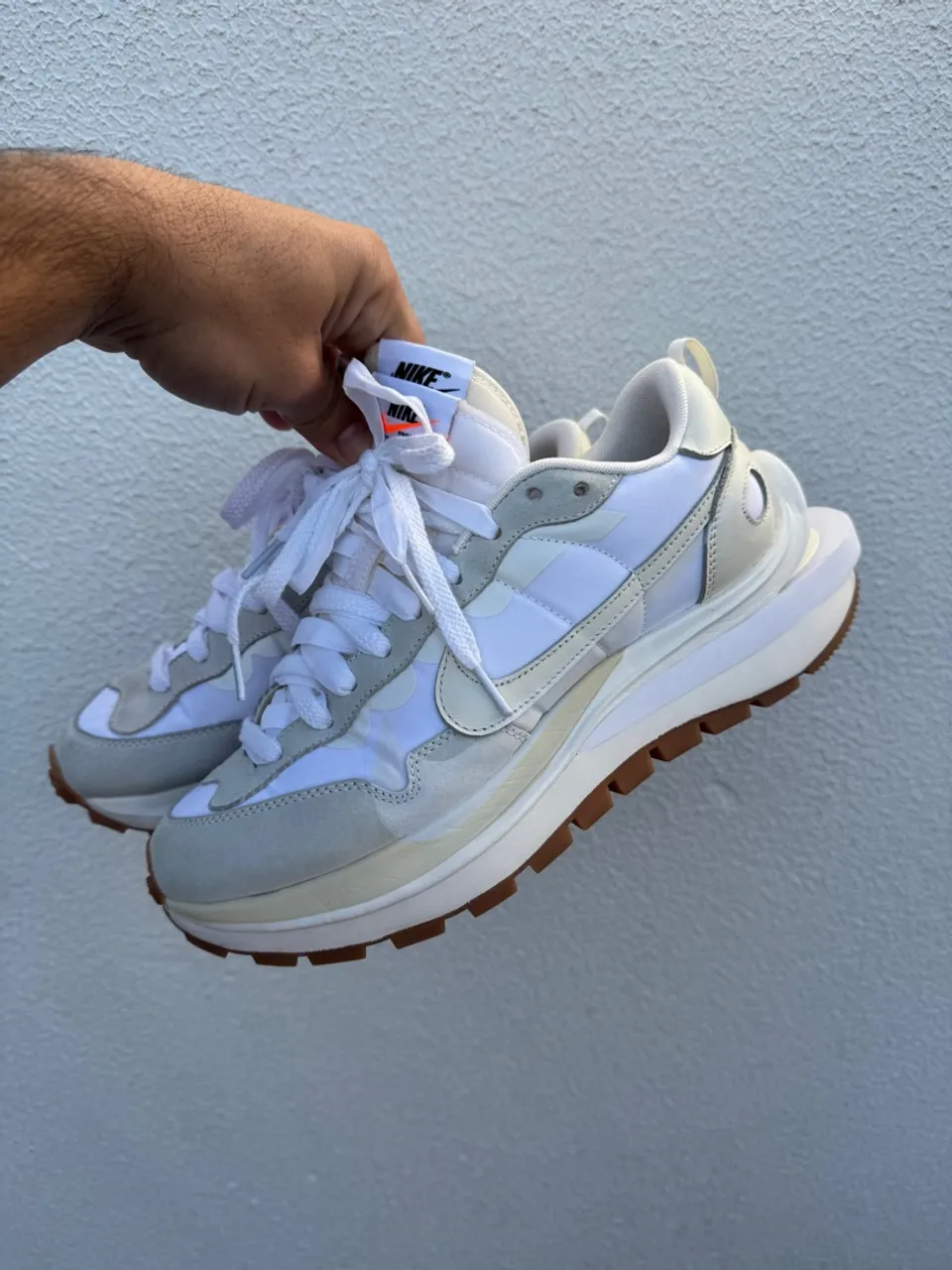 Sacai x Nike VaporWaffle White and Gum