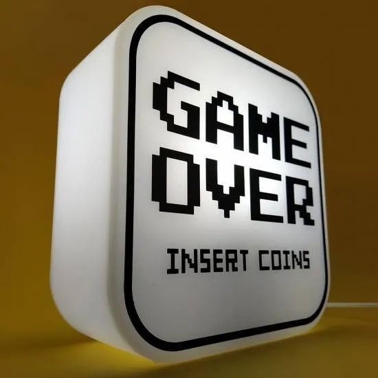 Luminária Box Game Over