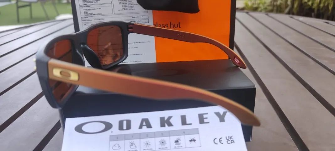 Oakley Holbrook Prizm 24k Polarized Lenses Matte Carbon Frame - Foto 4