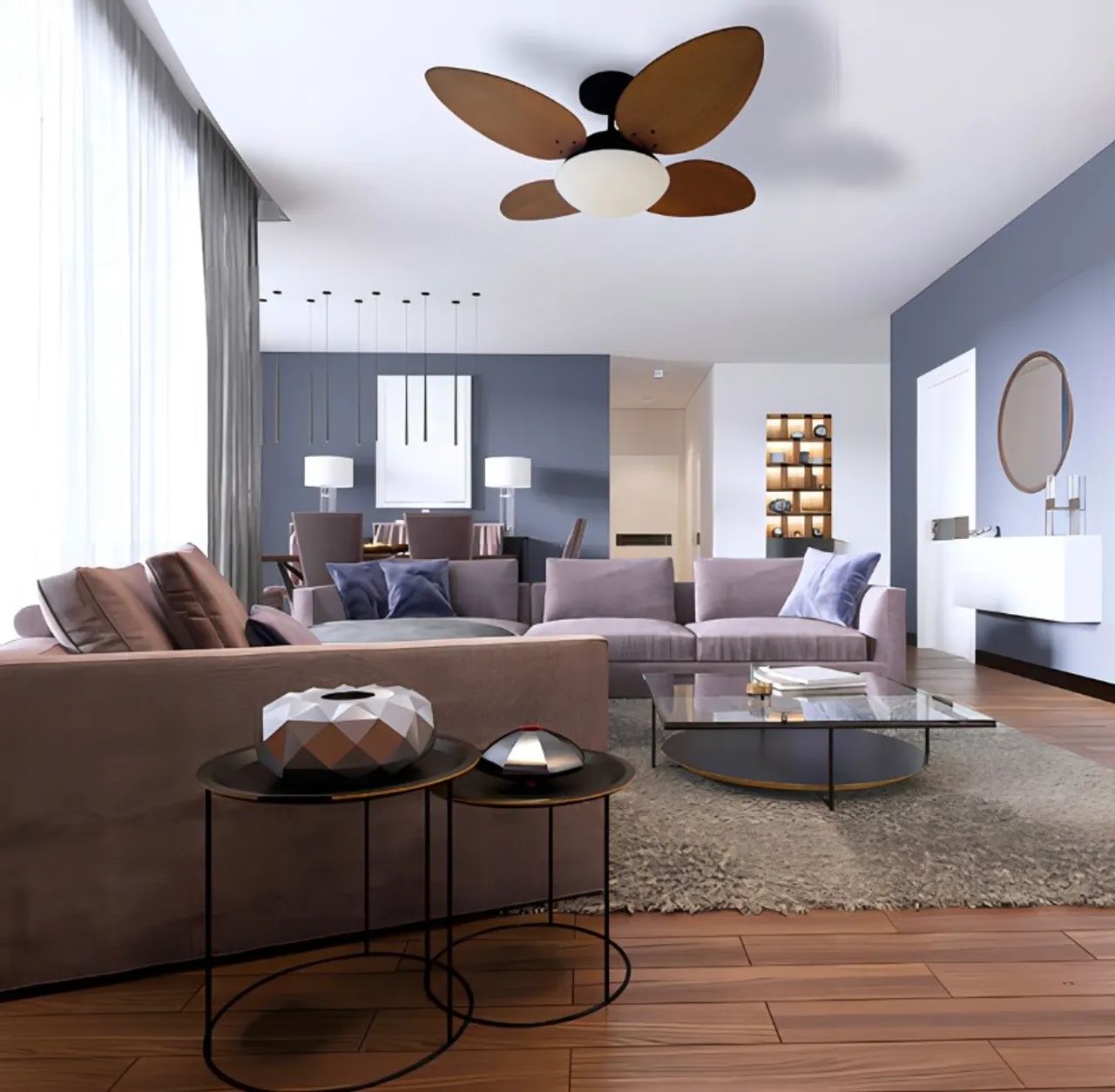 Ventilador de Teto 4 Pás - Design Moderno - Foto 2