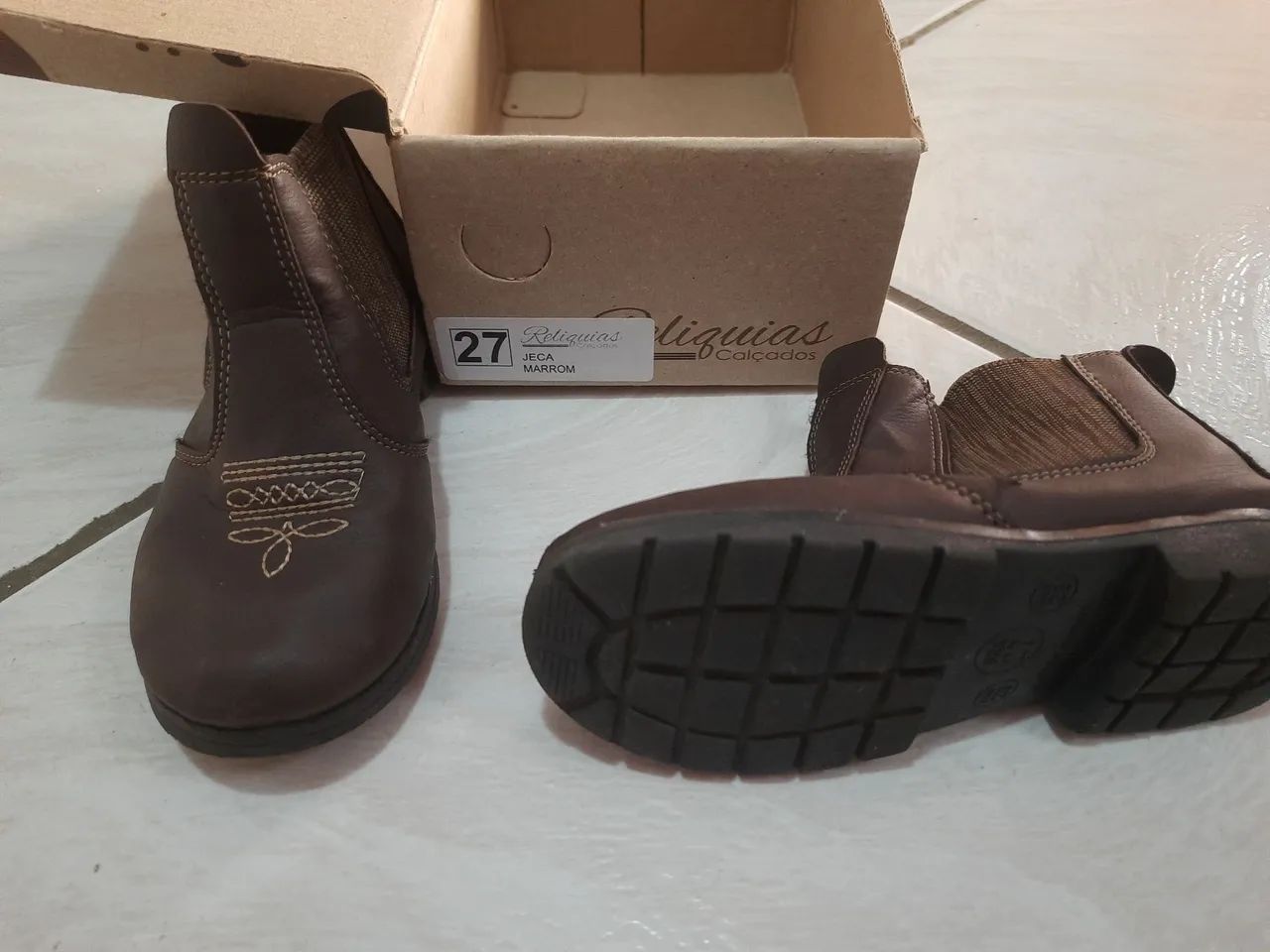 Bota Infantil Marrom - Foto 2