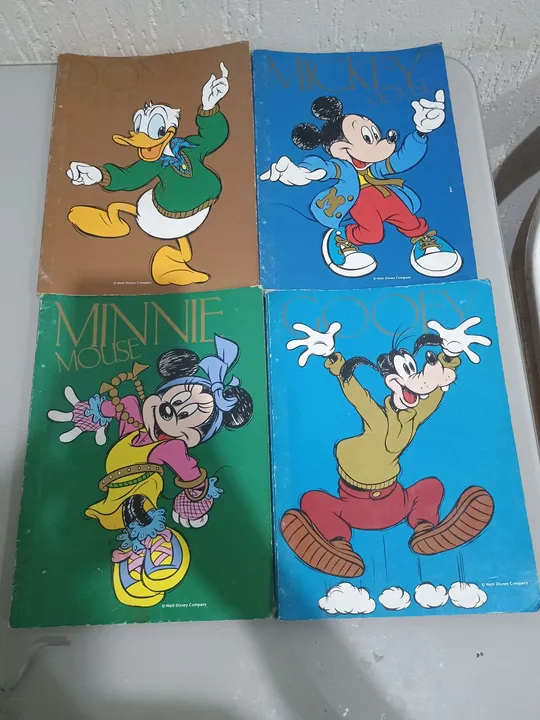 Álbum de fotos Disney, lote com 4 itens