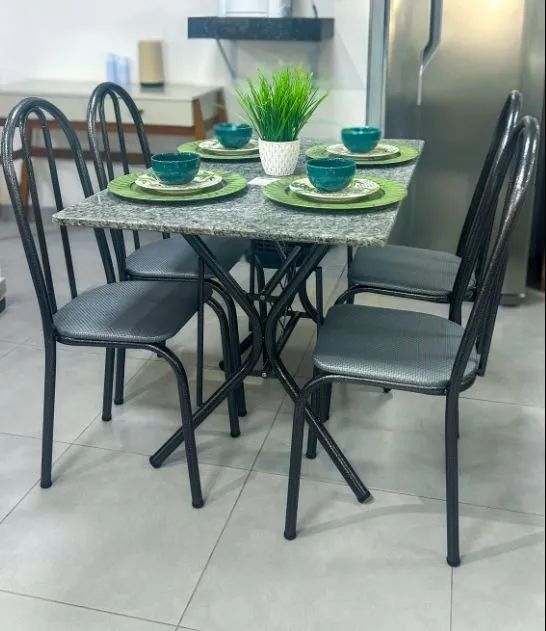 Mesa De Jantar Com 4 Cadeiras DIVIDIMOS EM ATE 10x SEM JUROS  - Foto 2