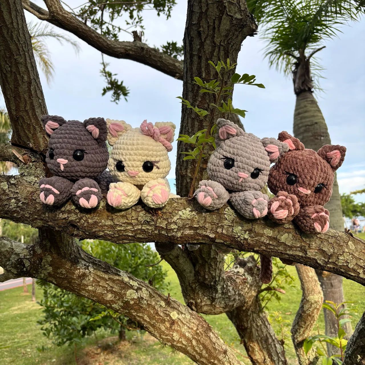 Gatinhos fofos de crochê  - Foto 2