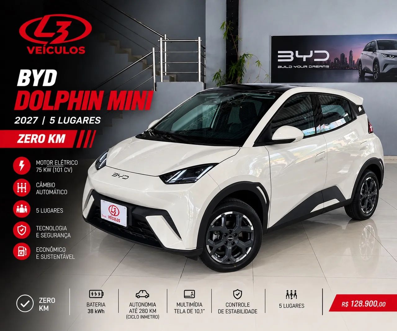 BYD Dolphin Mini (Elétrico) 2027