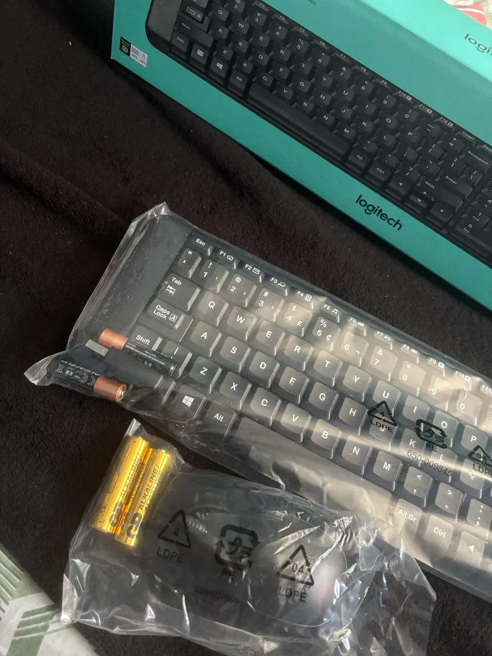 Teclado e mouse sem fio 