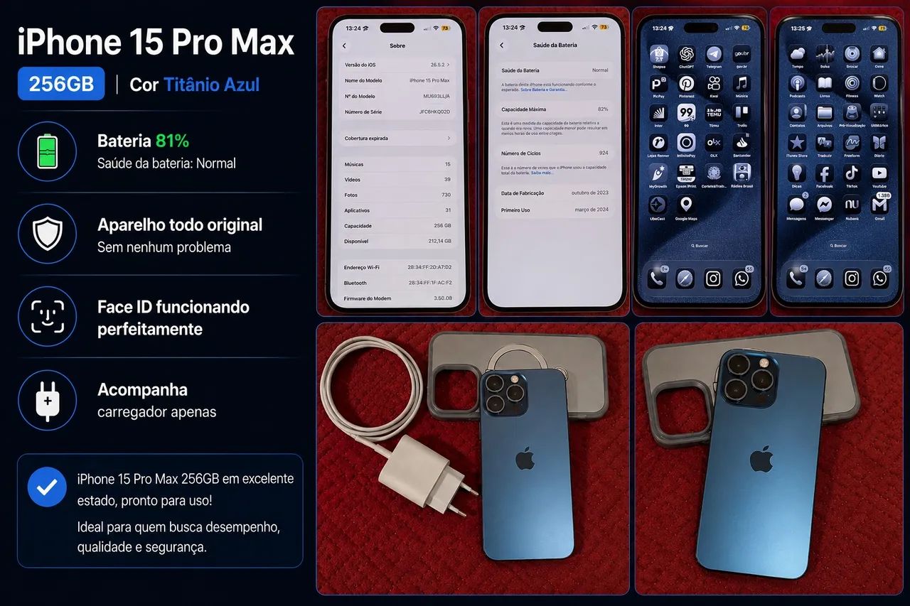IPhone 15 Pro Max. Apenas troco