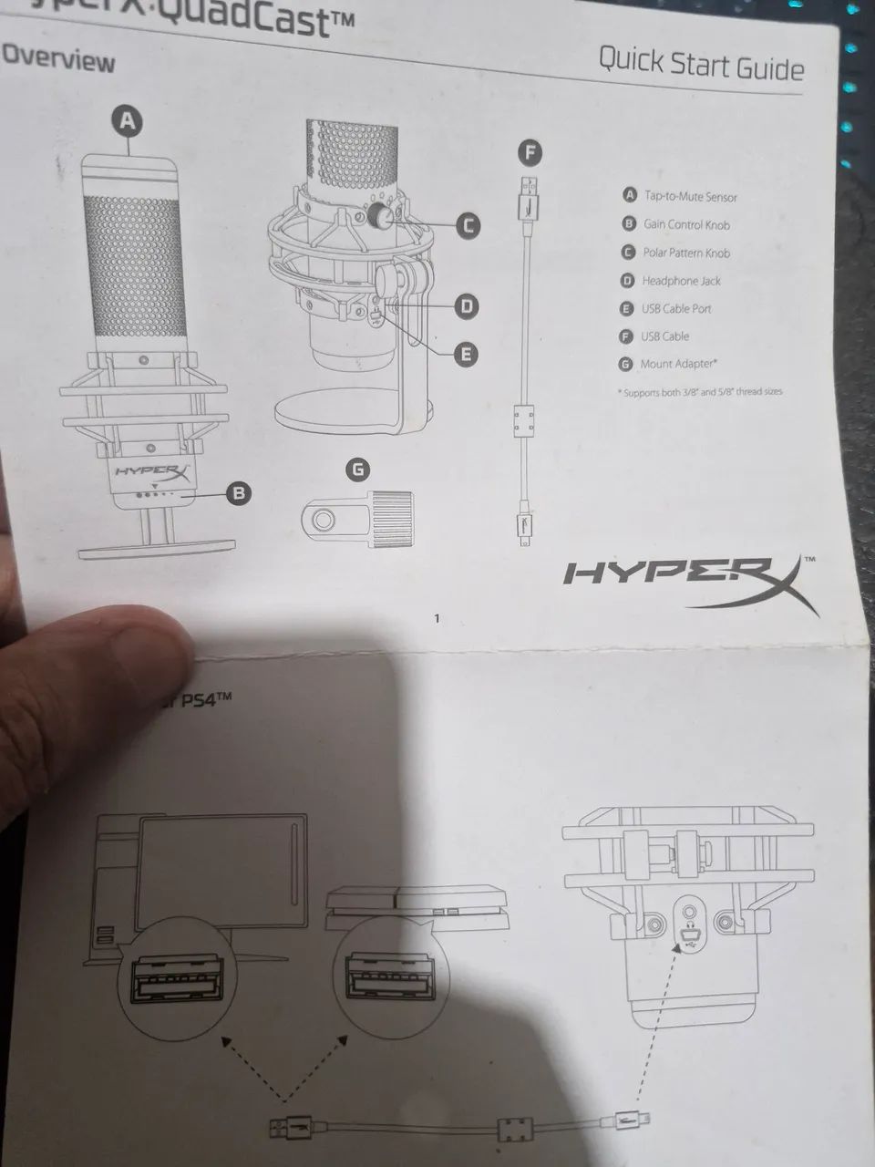 Hyoer X Quad Cast Vermelho com ajuste de Volume/Fone - Foto 3